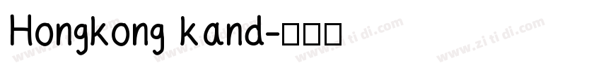 Hongkong kand字体转换